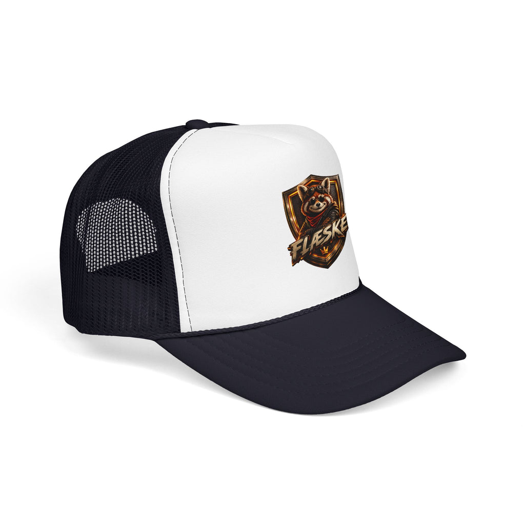 Ember Raccoon Shield Trucker Hat