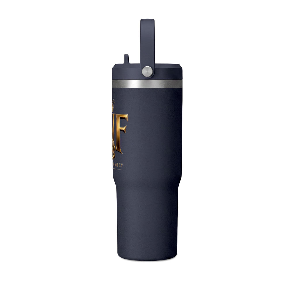 TNF 'The Naji Family' 32oz Nomad Tumbler – Insulated Travel Cup with Gold Crest Design