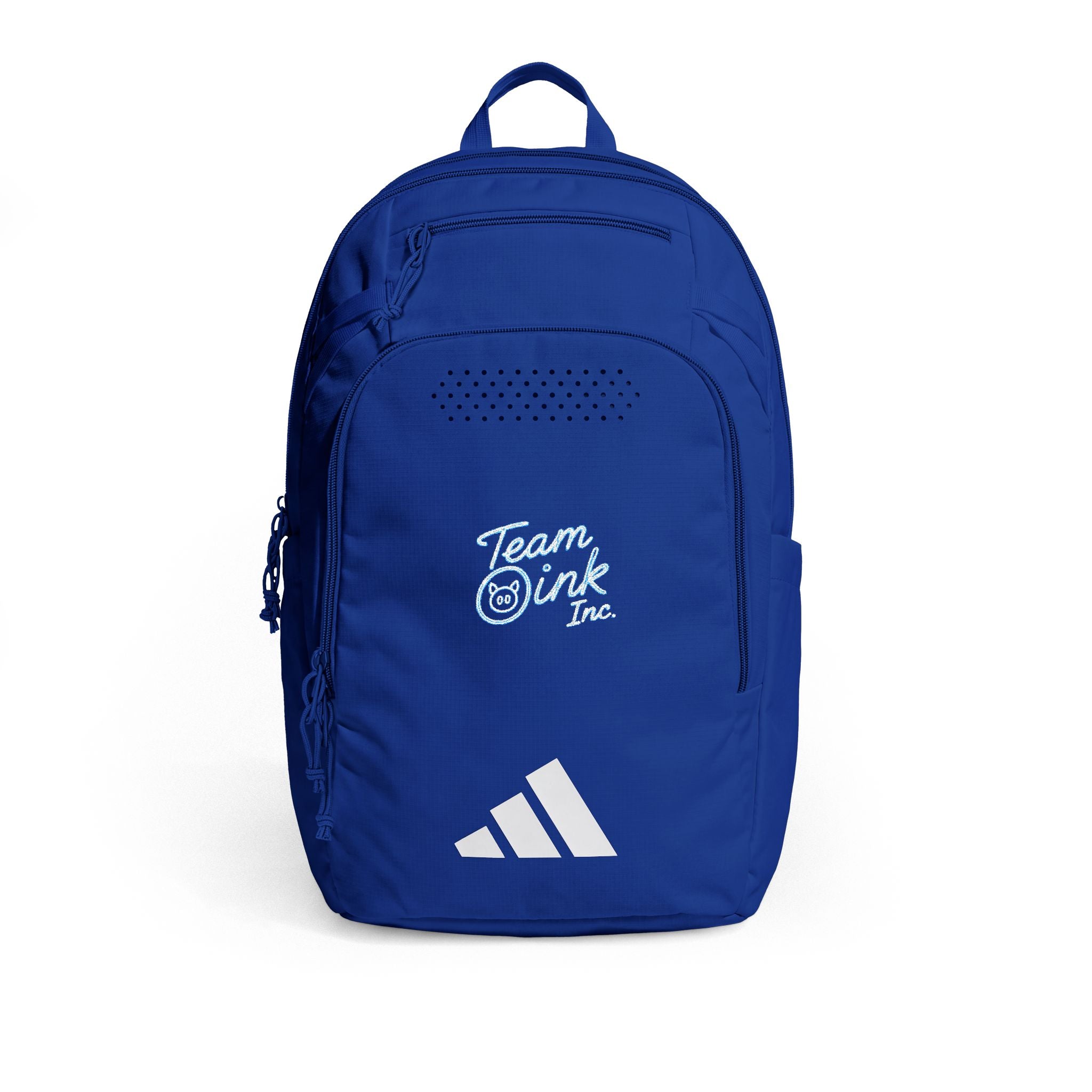 Embroidered Adidas Defender 5 Backpack — Team Wink Logo