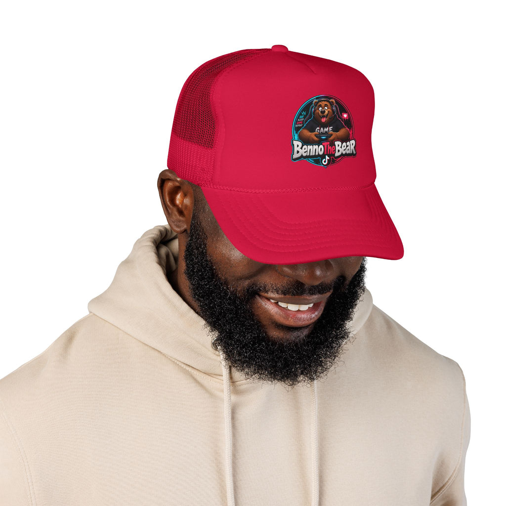 Trucker Hat — 'Benno the Bear' Gaming Logo Foam Cap