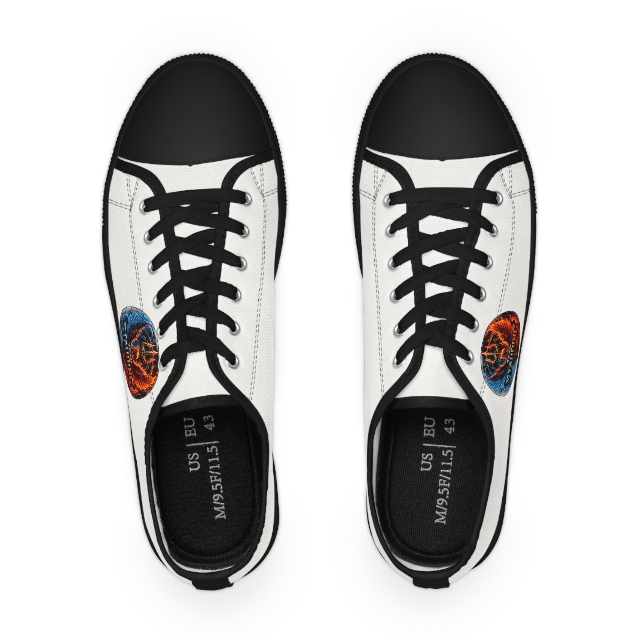 Staudings Low Top Sneakers — Double Planet Graphic Casual Canvas Shoes
