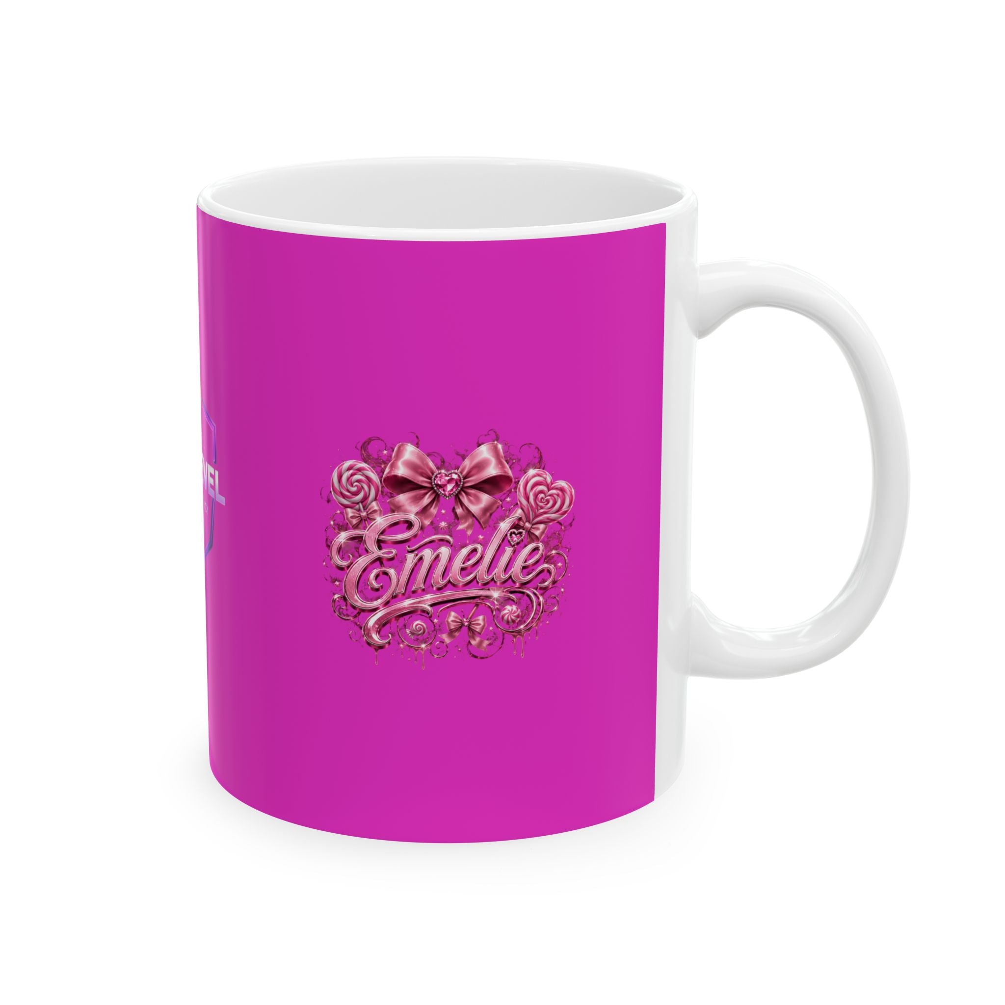 Ceramic Mug — Next Level Creator Agency Logo Coffee Cup (11oz & 15oz)