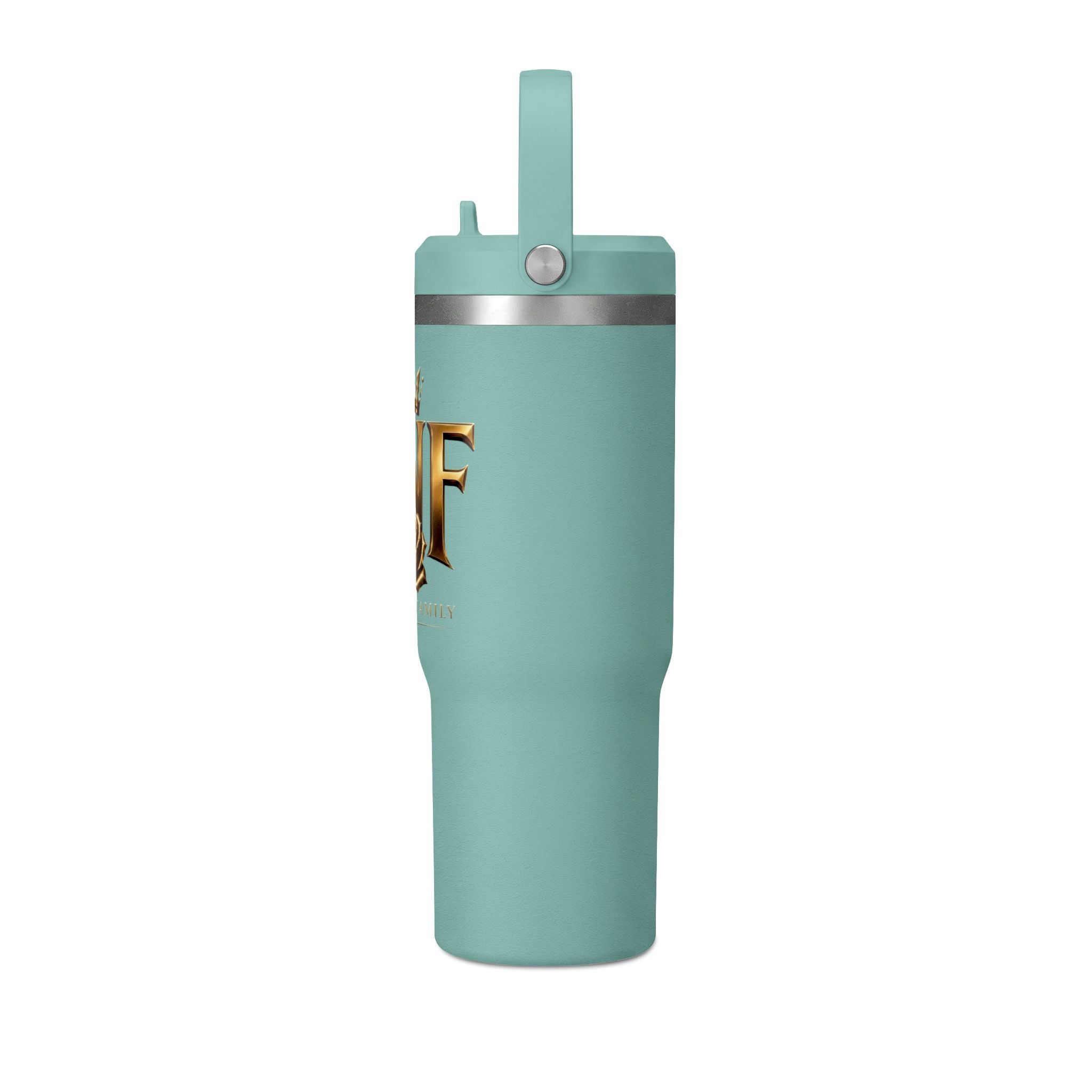 TNF 'The Naji Family' 32oz Nomad Tumbler – Insulated Travel Cup with Gold Crest Design
