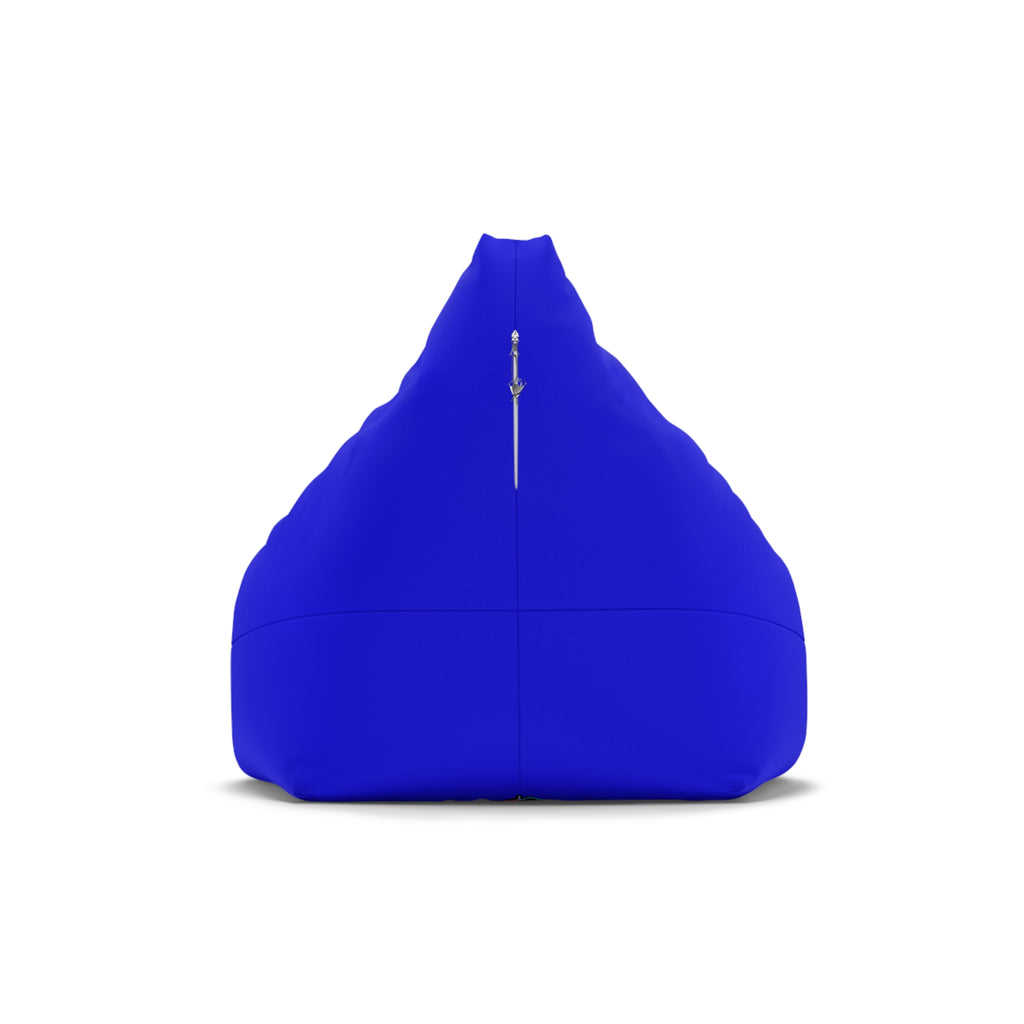 Bean Bag Cover — Blue Gamer Bear Logo Comfort Chair Cover