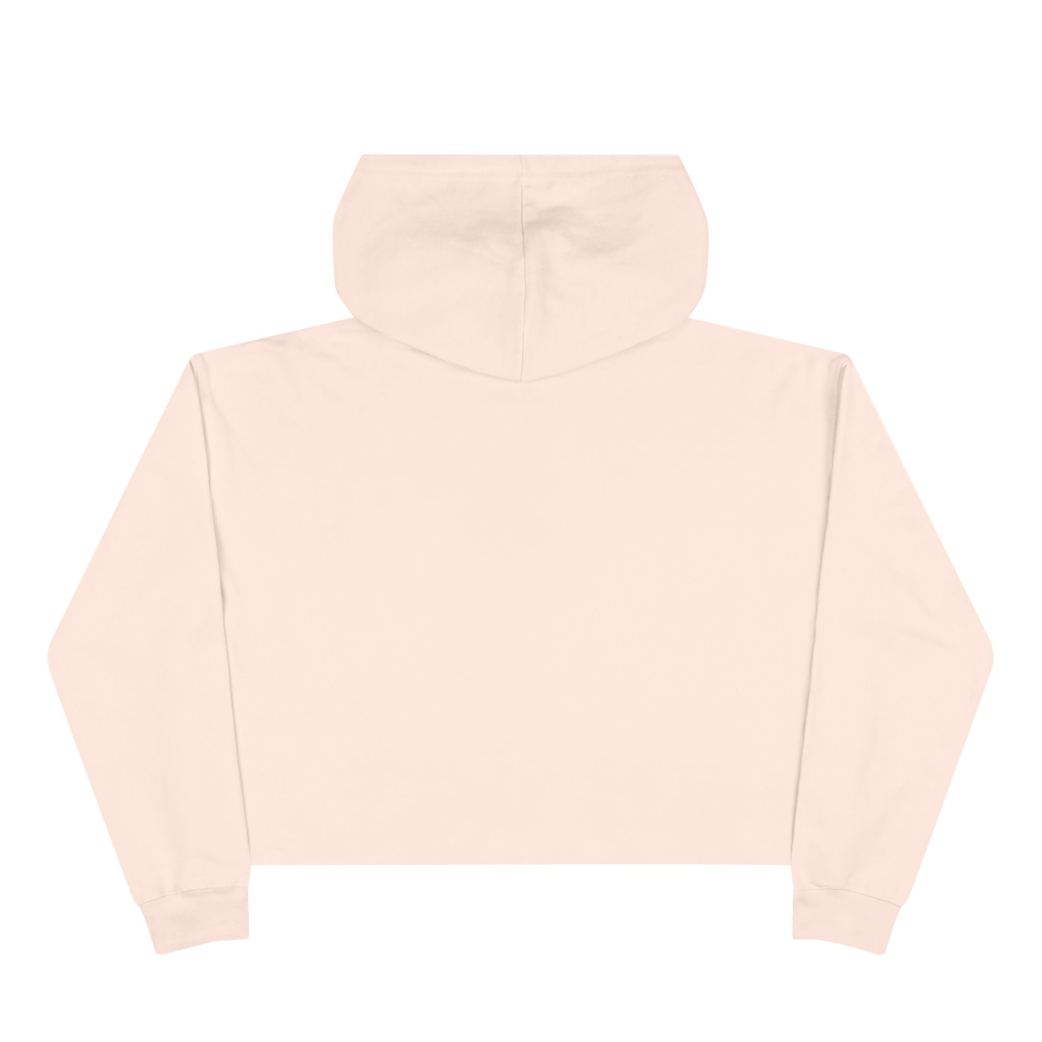 Tonemor Heart Badge Crop Hoodie — Retro Valentine Graphic Crop Hoodie