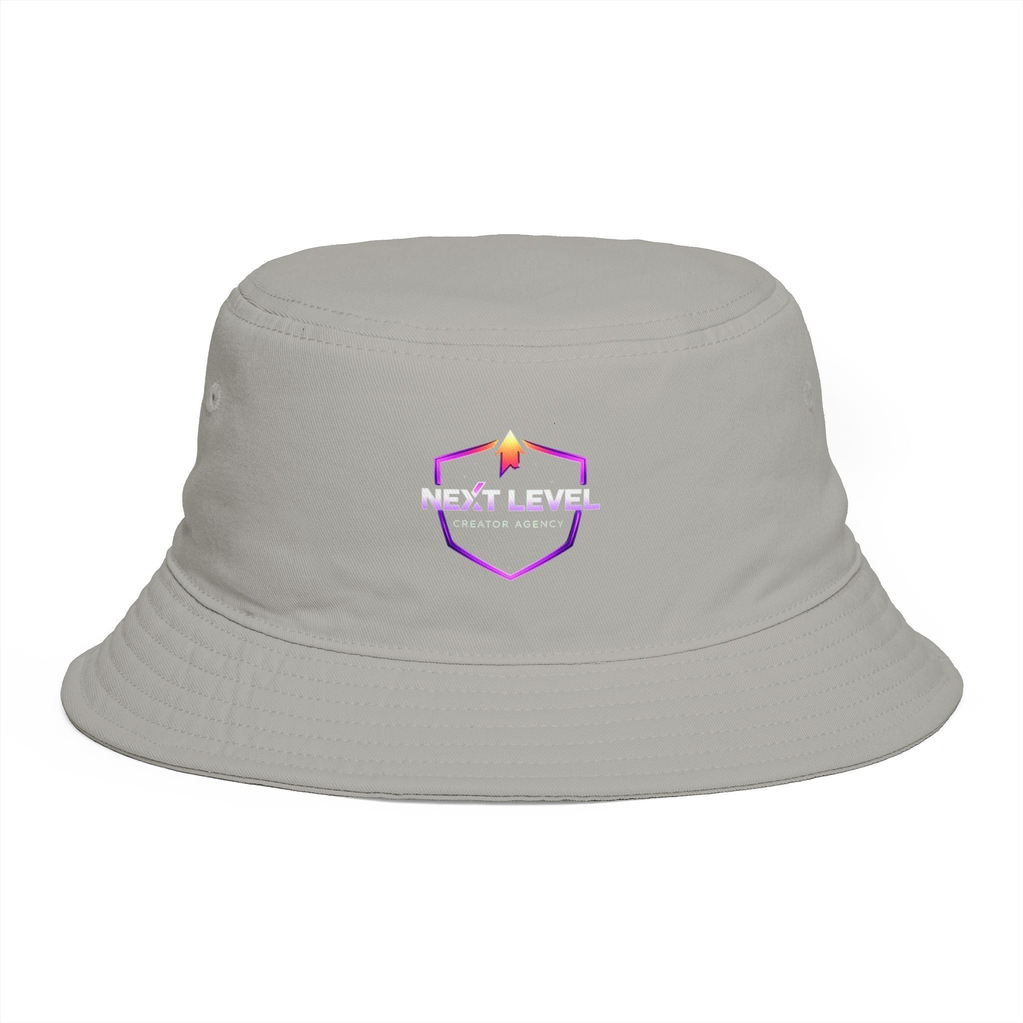 Next Level Creation Agency Brown Bucket Hat — Logo Embroidered Streetwear