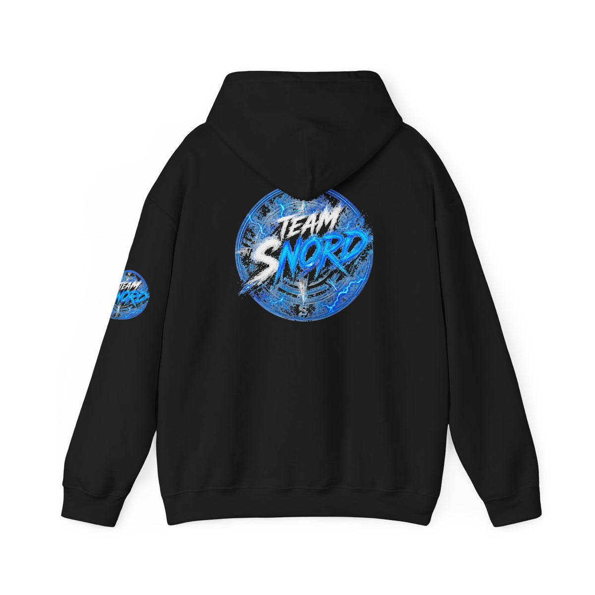Nord Globe Hoodie — Blue Vintage Graphic Hooded Sweatshirt