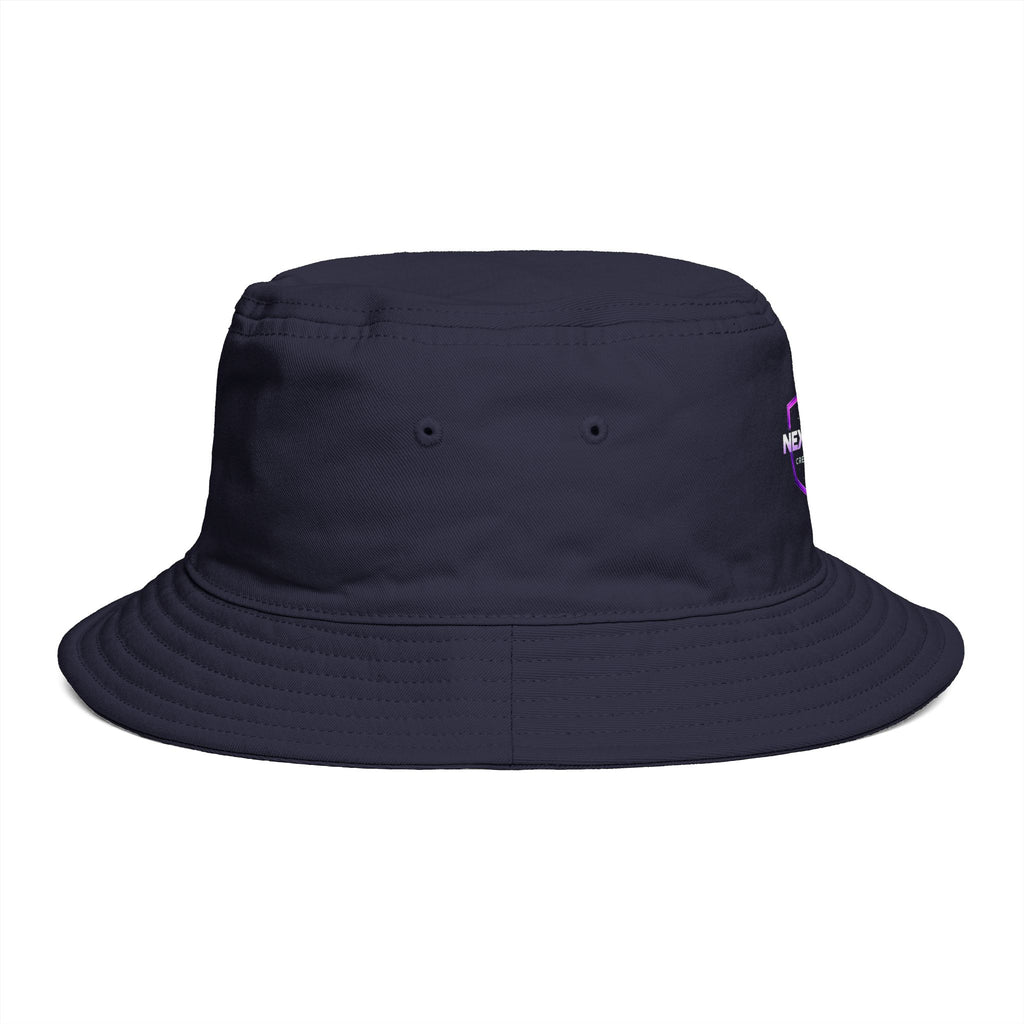 Next Level Creation Agency Brown Bucket Hat — Logo Embroidered Streetwear