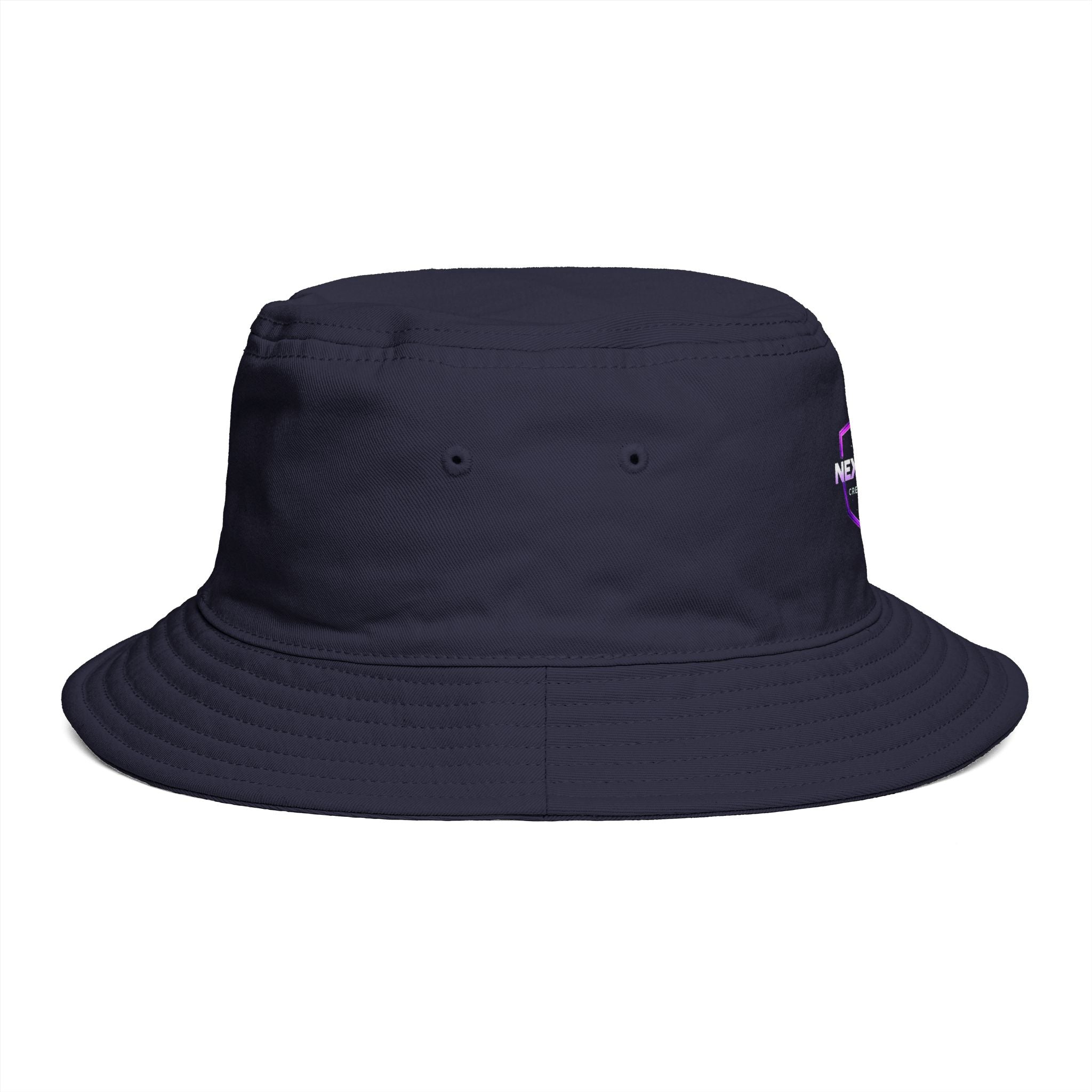 Next Level Creation Agency Brown Bucket Hat — Logo Embroidered Streetwear