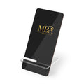 MBA 2026 Mobile Phone Stand — Sleek Black Acrylic Display