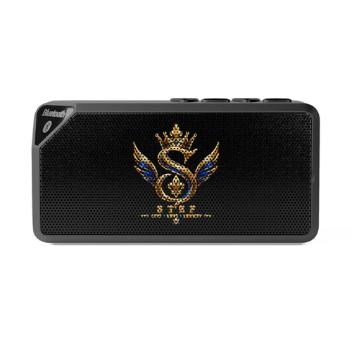 Bluetooth Speaker — Gold Crown Emblem Portable Wireless Speaker