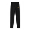 Women’s Luxe Leggings — Black High-Waist Yoga Leggings with Gold Emblem