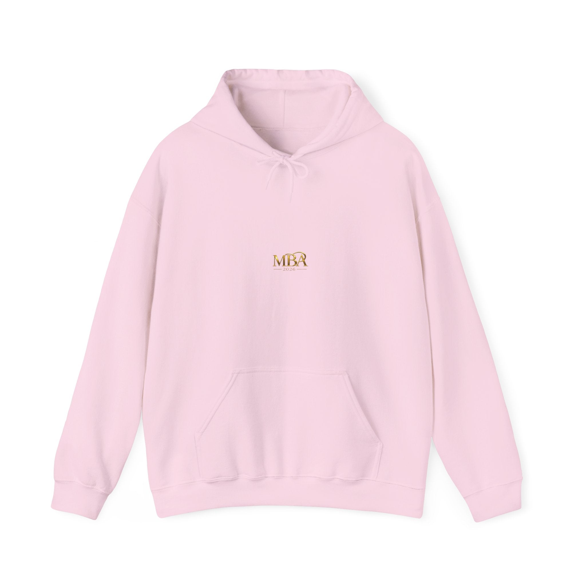 MBA 2026 Gold Logo Hoodie — Graduation/Alumni Commemorative Sweatshirt