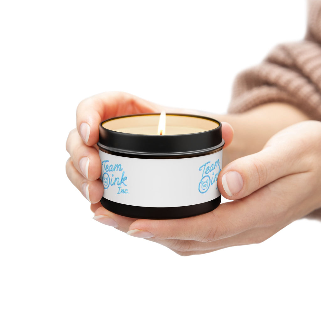 Team Oink Tin Candle — Scented Travel Candle in Portable Tin