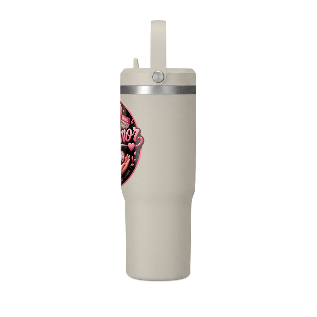 Nomad 32oz Tumbler — Pink Retro Tonemor Heart Logo Travel Mug