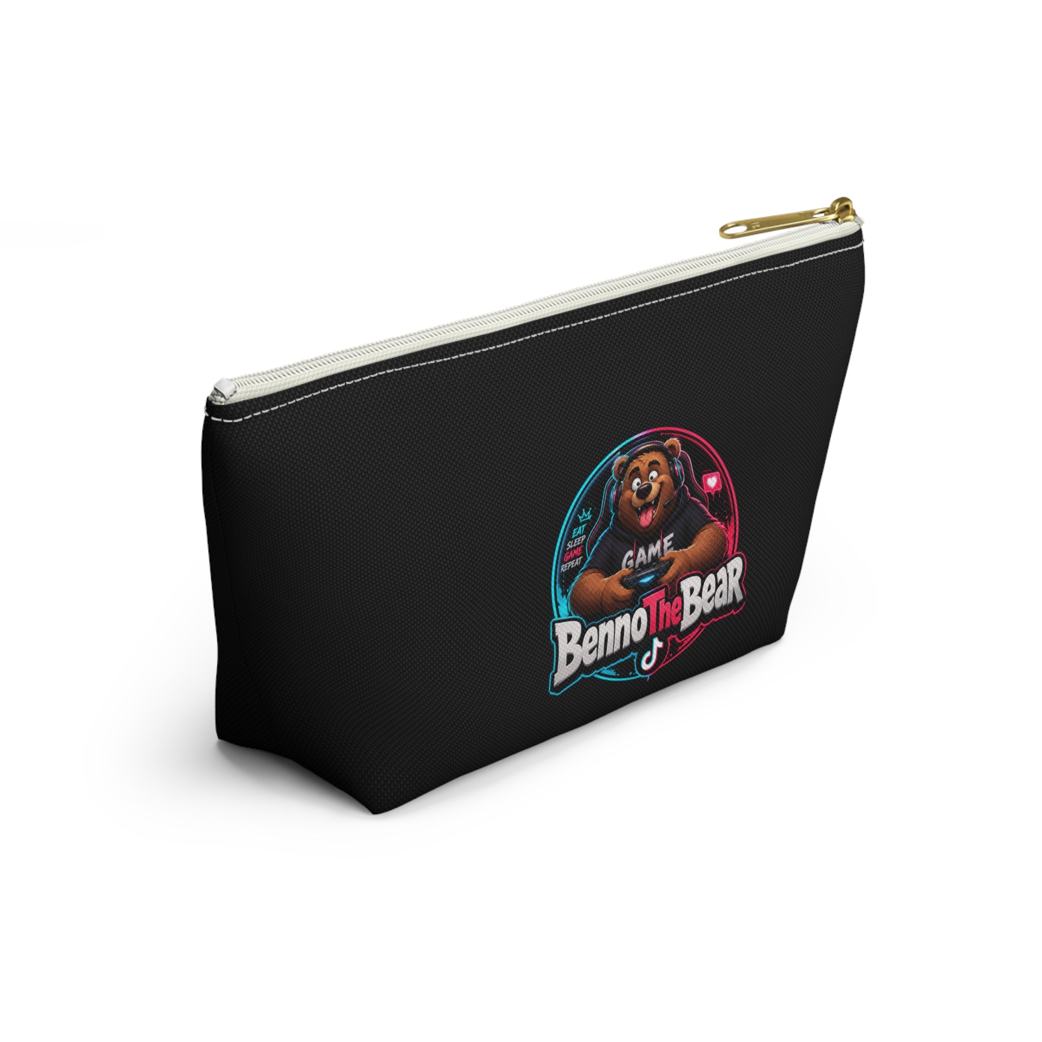 Benno The Bear Gamer Accessory Pouch — T‑Bottom Cosmetic & Tech Organizer