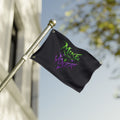 Double-Sided Flag – "Mike the Joker" Neon Horror Design