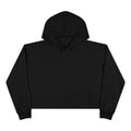 Butterfly Crop Hoodie — Minimal Blue Butterfly Graphic Crop Sweatshirt