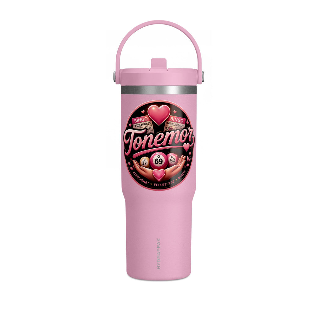 Nomad 32oz Tumbler — Pink Retro Tonemor Heart Logo Travel Mug