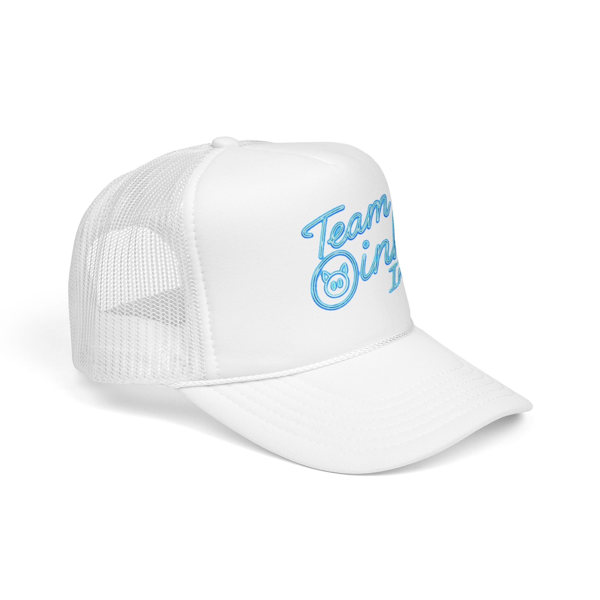 Team Oink Inc. Trucker Hat — Retro Embroidered Foam Cap