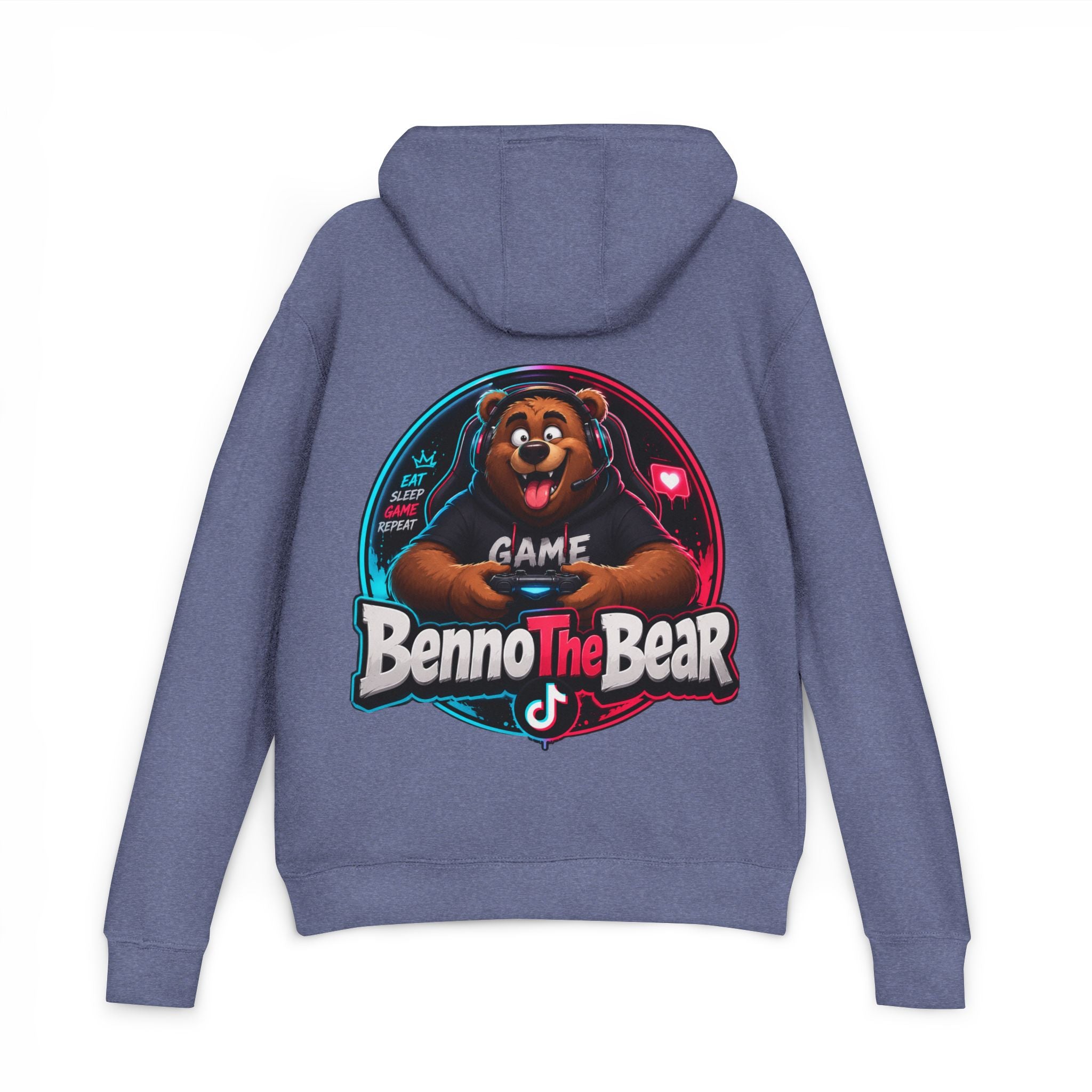 Benno The Bear Gaming Hoodie — Gamer Logo Pullover