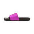 Men's Slide Sandals — Pink Floral 'Epic Mom' Embossed Strap