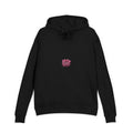 Name Personalized Hoodie — Pink Ribbon Candy Script Back Design
