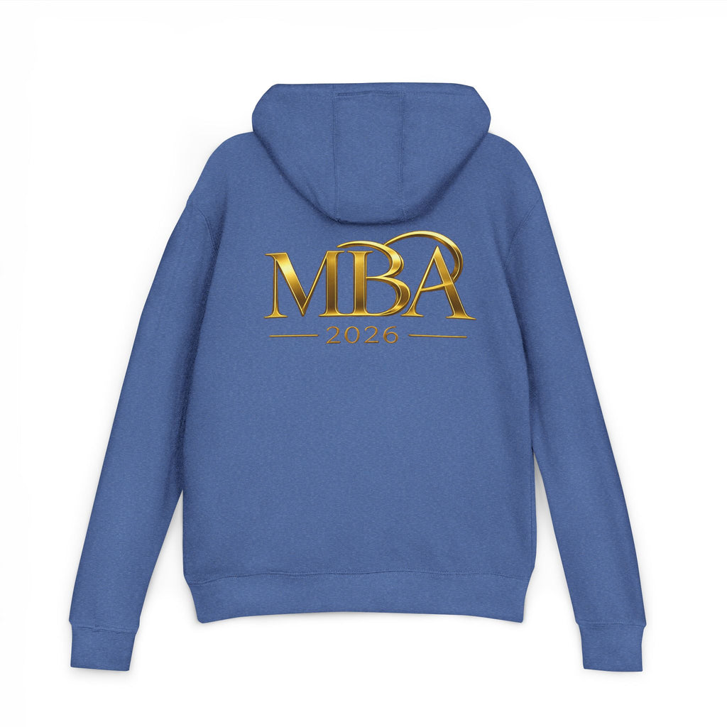 MBA 2026 Hoodie — Gold Crest Graduation Pullover