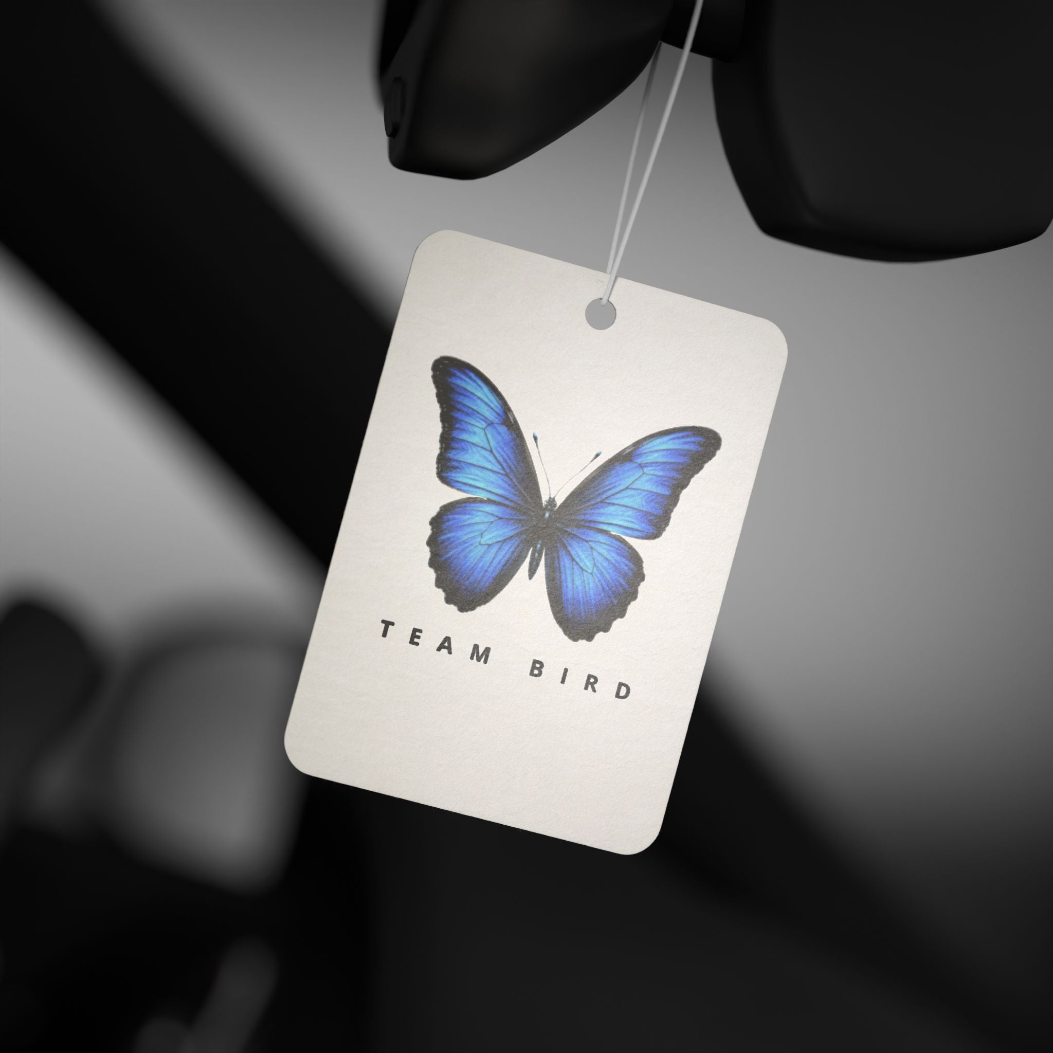 Butterfly 'Team Bird' Car Air Freshener — Blue Butterfly Scented Ornament