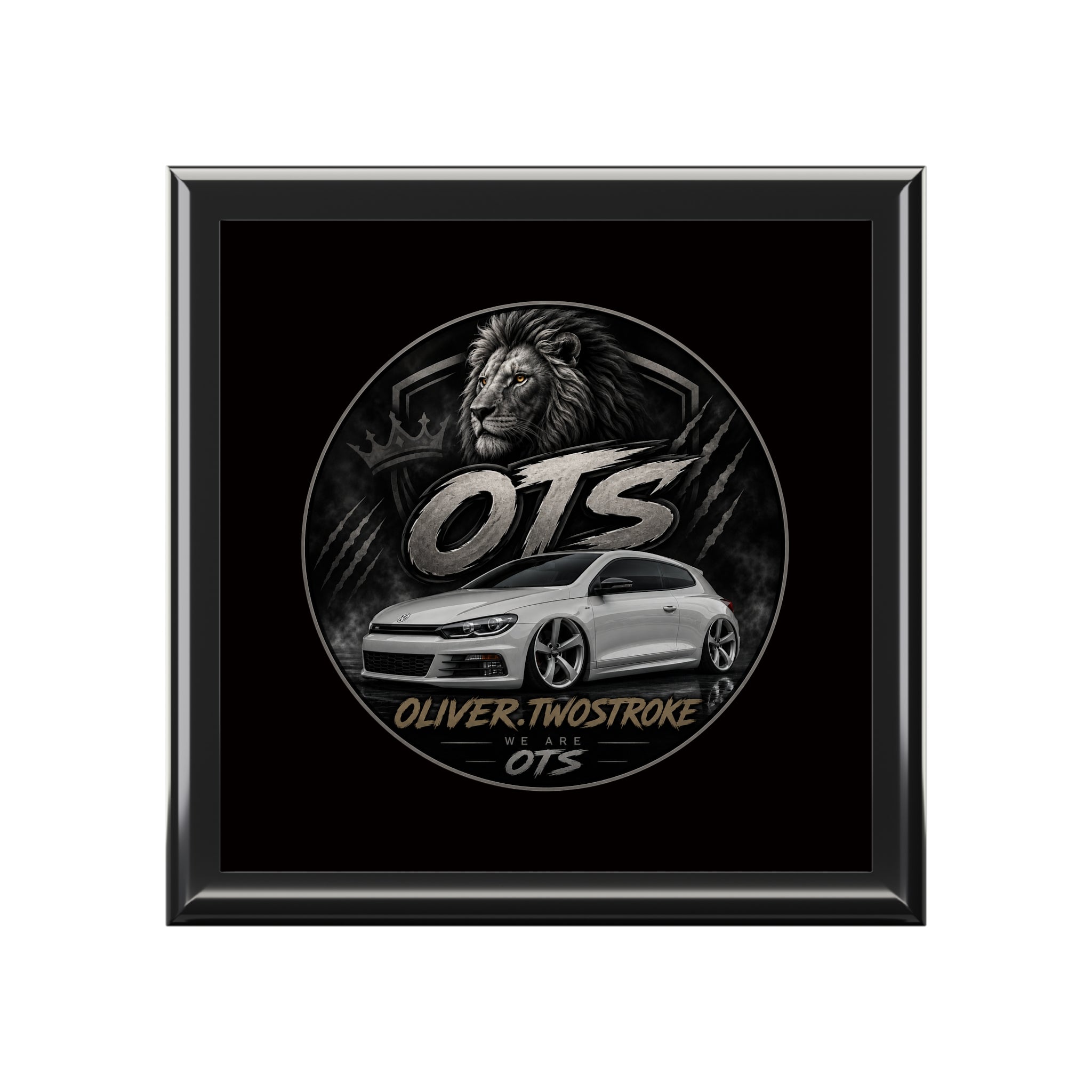 Custom OTS Lion Car Jewelry Box — Personalized Oliver Twostroke Keepsake