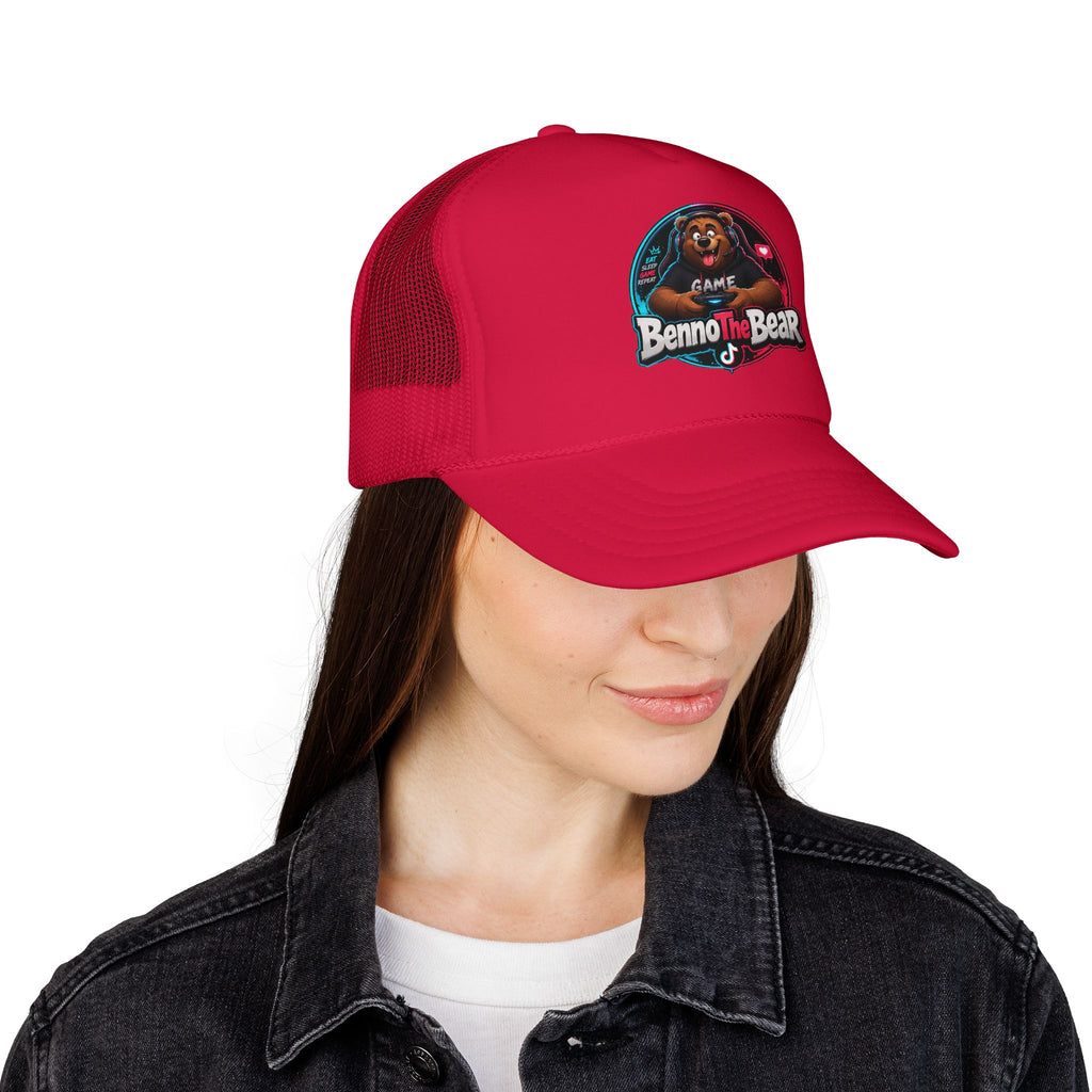 Trucker Hat — 'Benno the Bear' Gaming Logo Foam Cap
