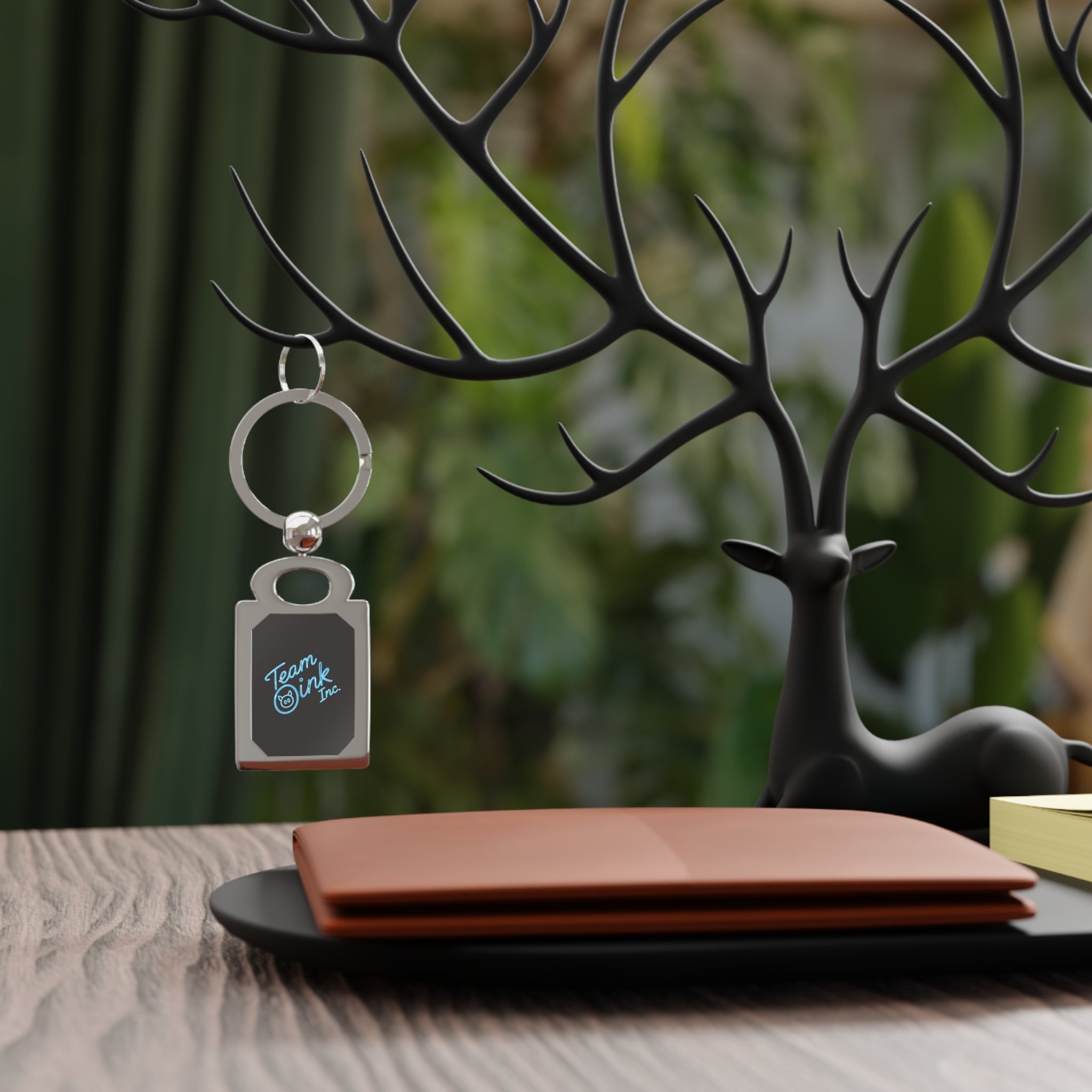 Personalized Rectangle Photo Keyring – Custom Photo & Engraving Metal Keychain
