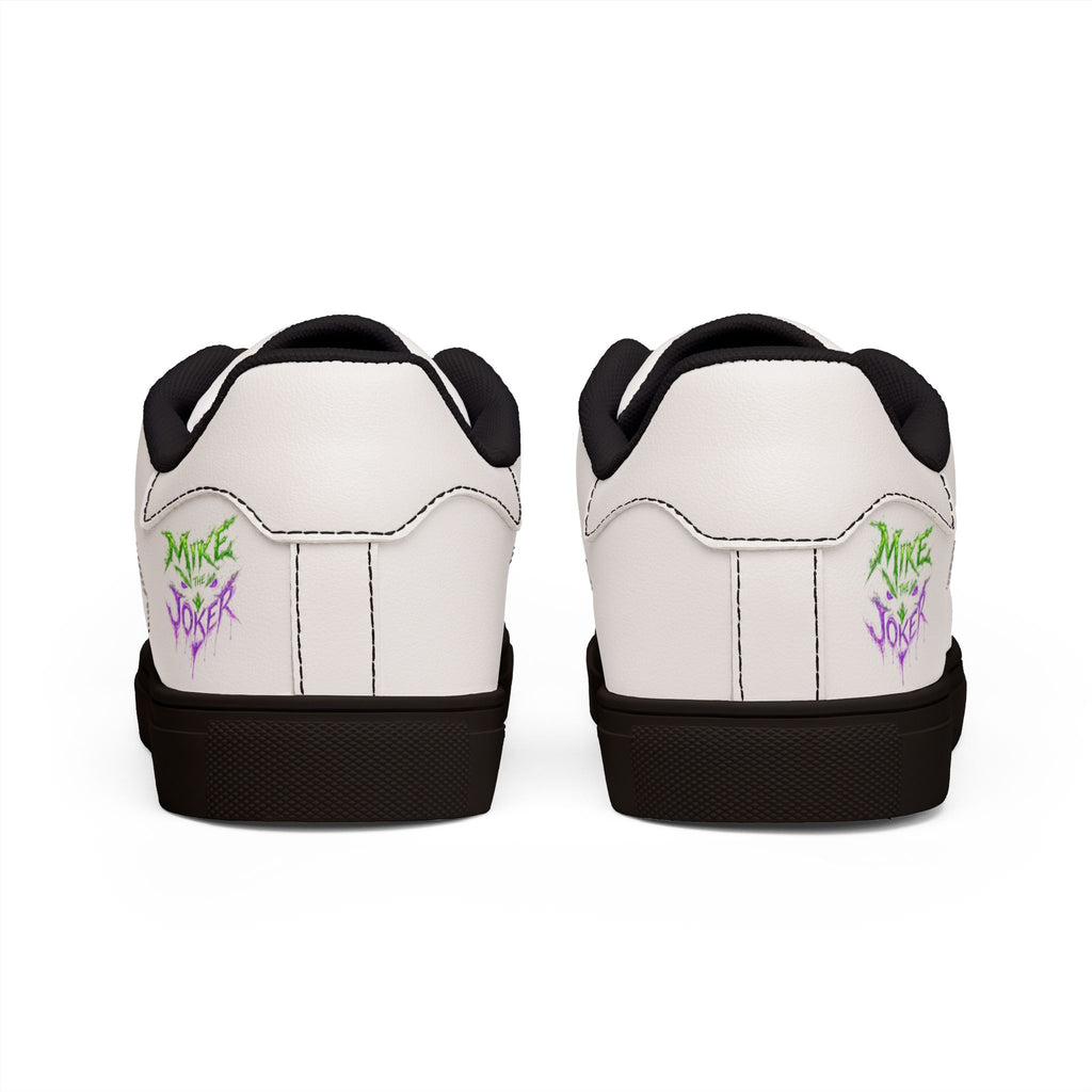 White Leather Low-Top Sneakers — Minimal Casual Men's Shoes