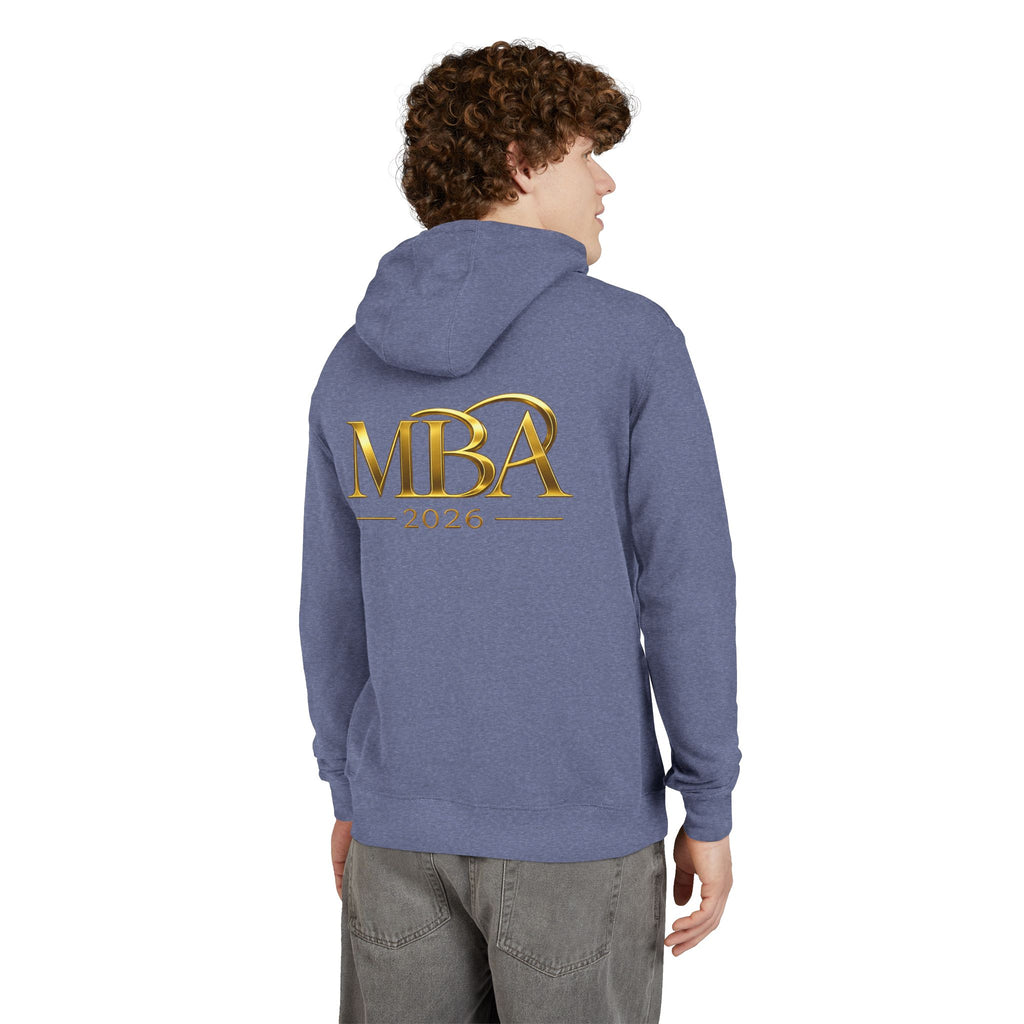 MBA 2026 Hoodie — Gold Crest Graduation Pullover