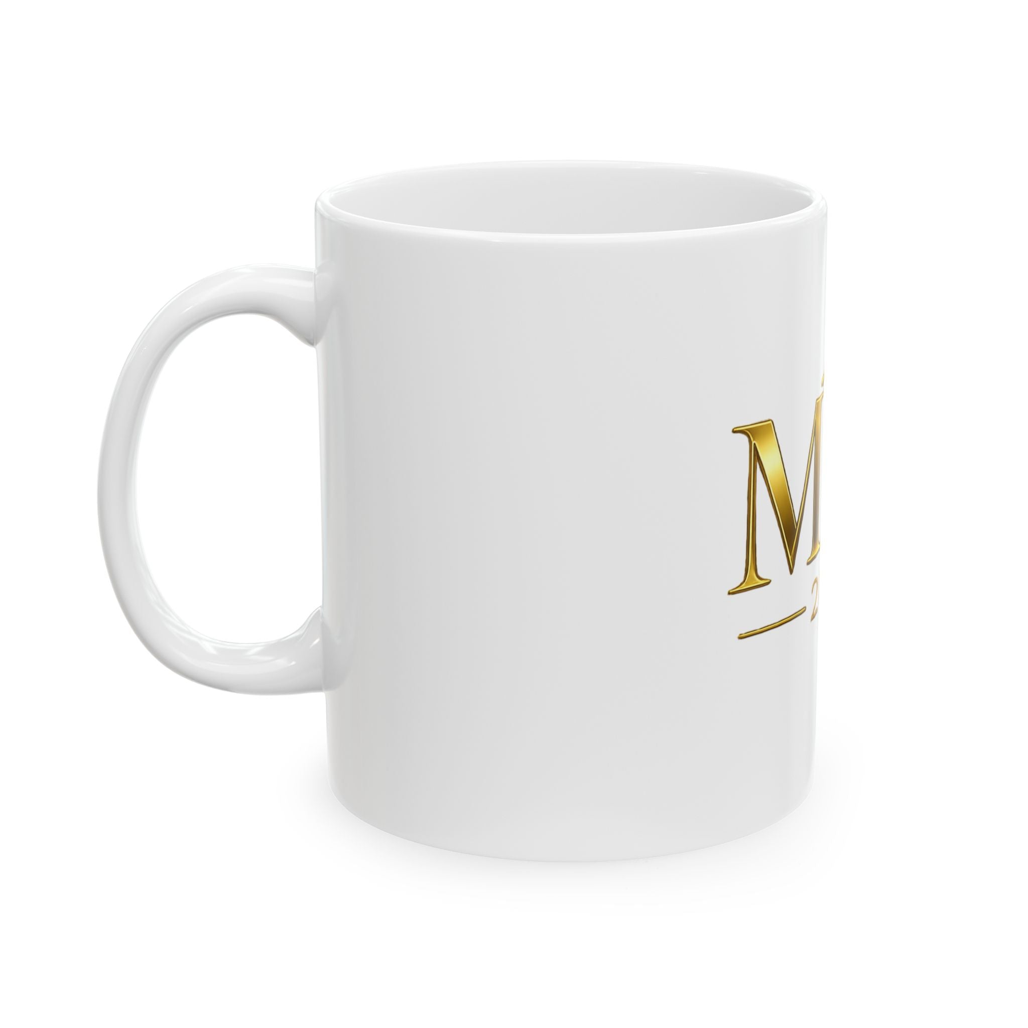 MBA 2026 Graduation Mug — Gold Crest Ceramic Coffee Cup (11oz & 15oz)