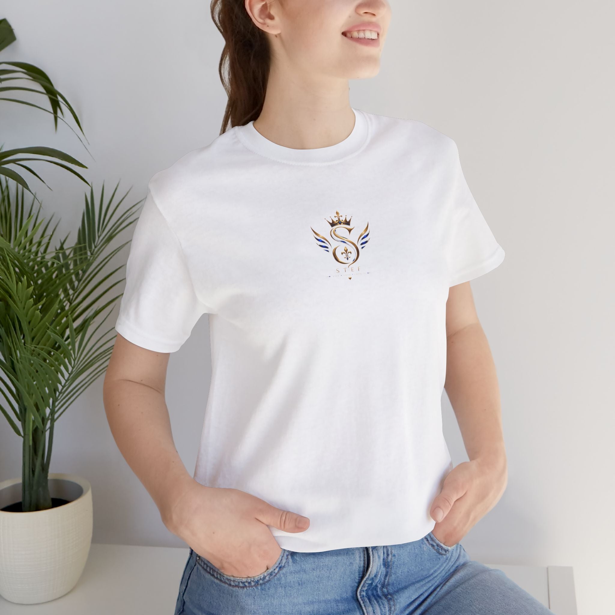 Royal S Crest T-Shirt — Gold Crown Monogram Tee