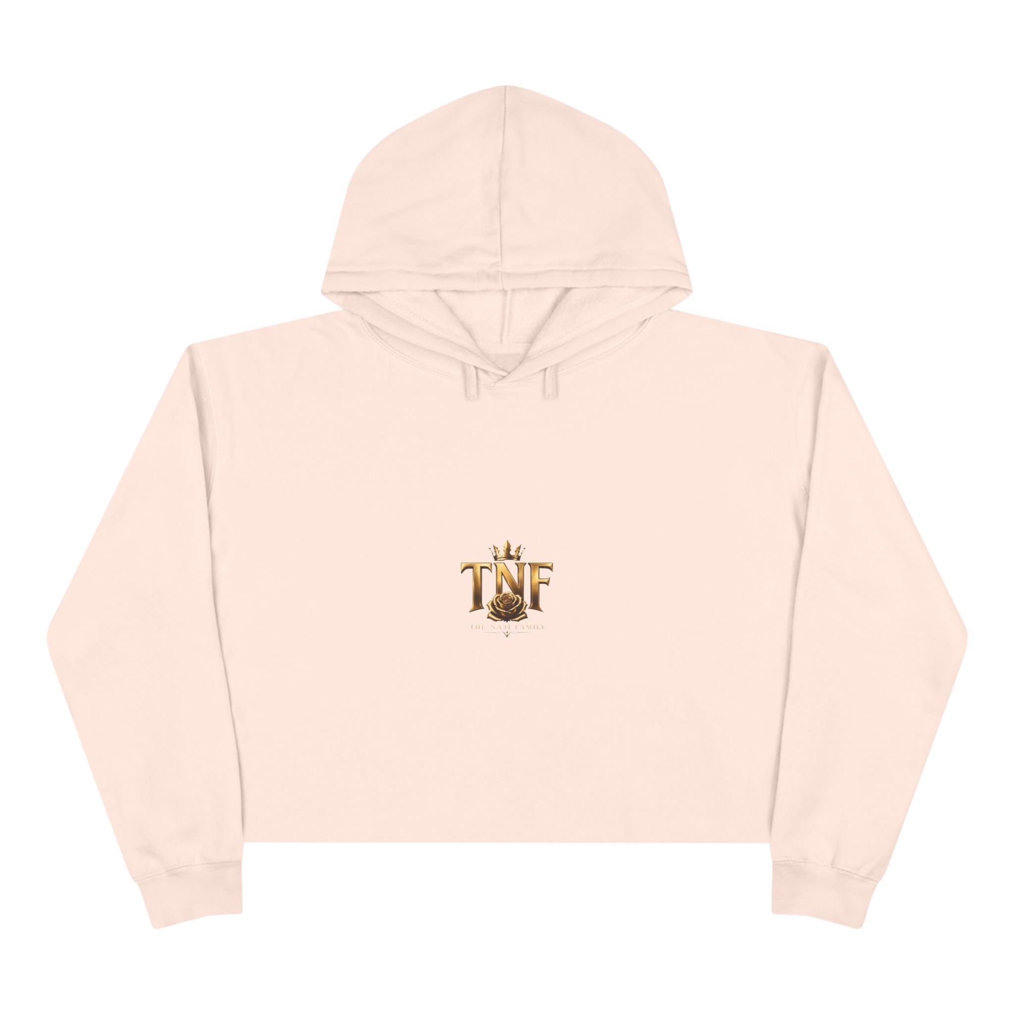 Cropped Hoodie — TNF Gold Crown & Rose Logo