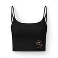 Luxe Women’s Crop Bra — Minimal Bear Graphic