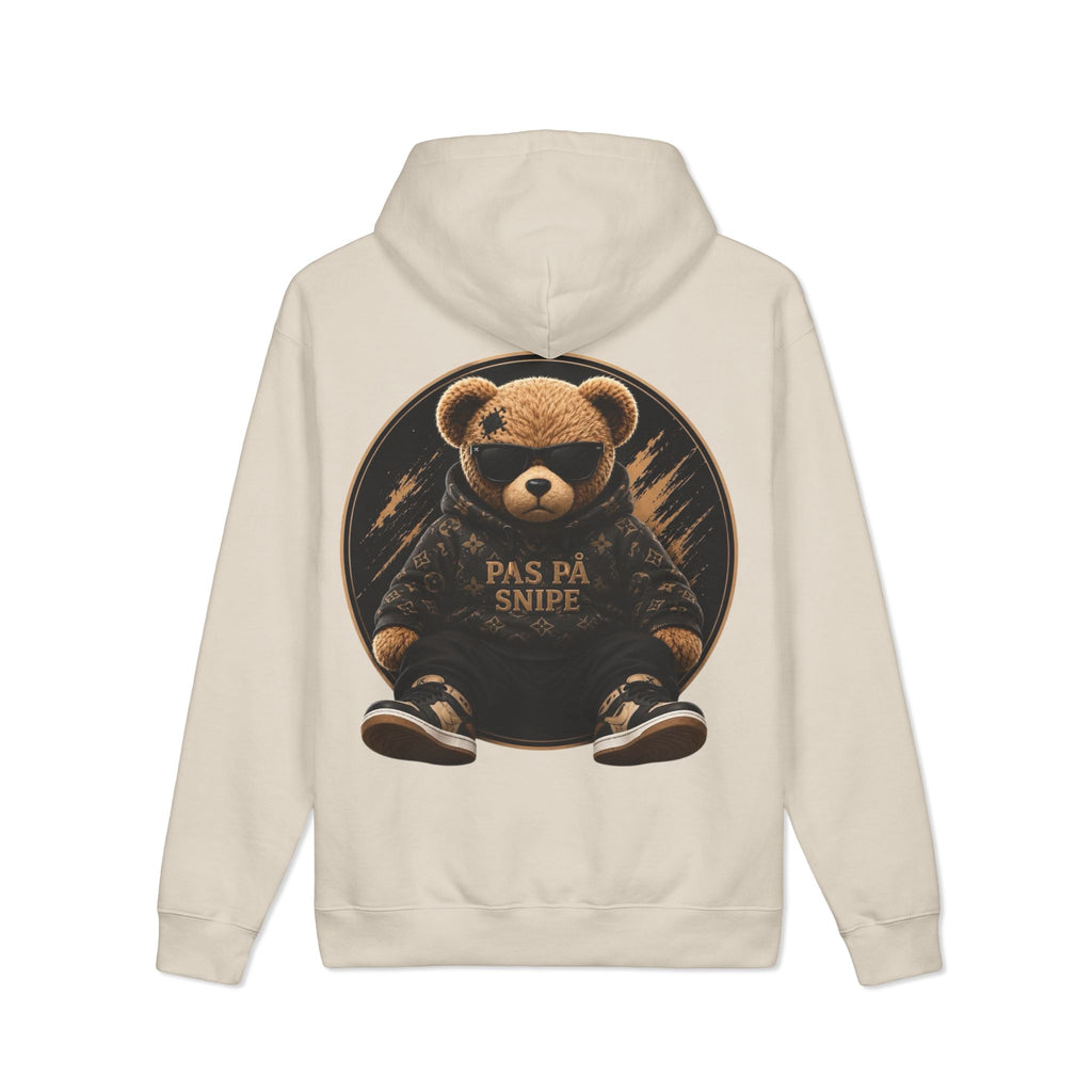 Bear Graphic Hoodie — 'Pas På Snipe' Cozy Streetwear Pullover