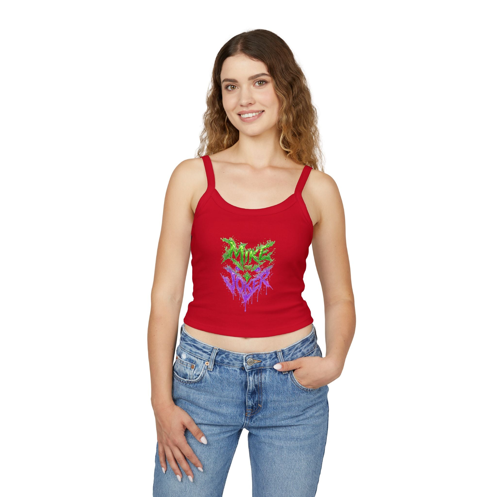 Tank Top — 'Pure Joker' Graffiti Drip Crop Tank