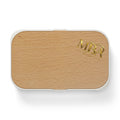 Bento Lunch Box — Wooden Lid Monogrammed Bento Box (Personalized MBA Initials)