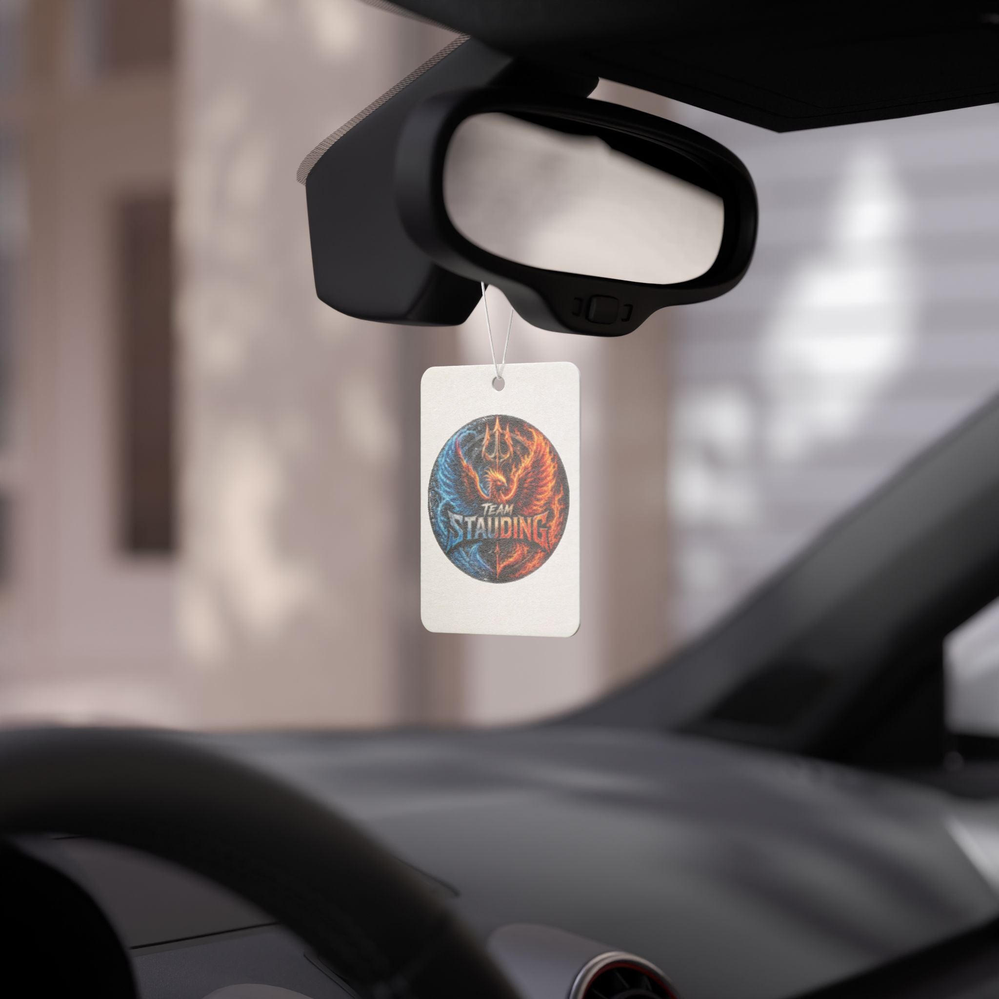 Car Air Freshener — Team Stauding Fiery Phoenix Scented Logo Air Freshener