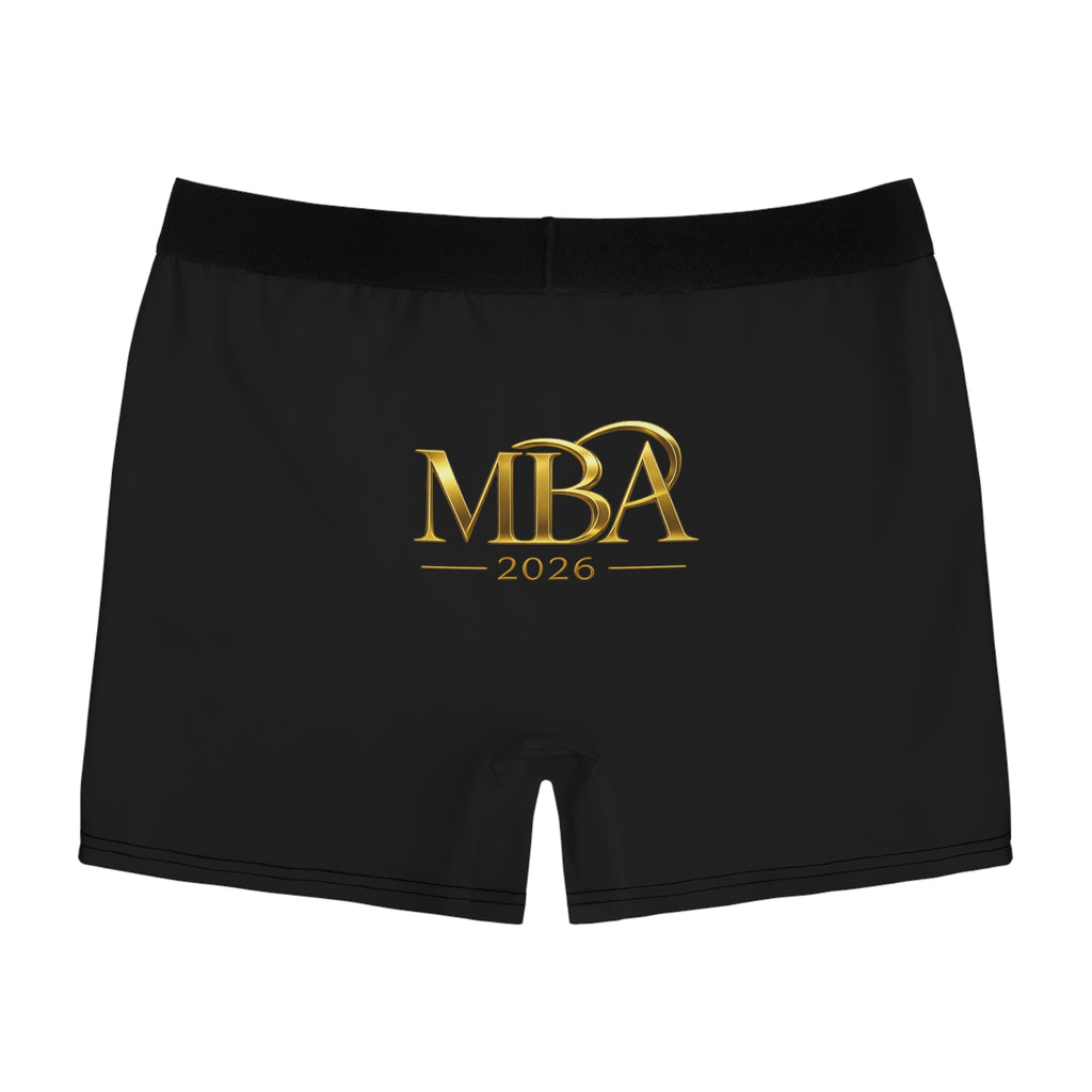 MBA 2026 Men's Boxer Briefs — Gold Logo AOP Performance Underwear