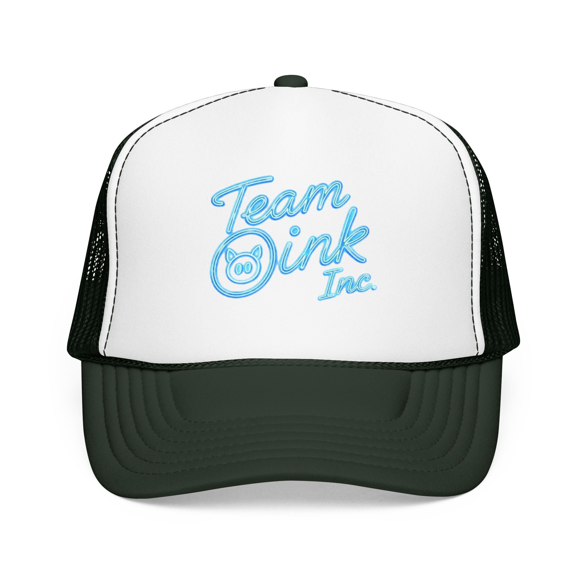 Team Oink Inc. Trucker Hat — Retro Embroidered Foam Cap