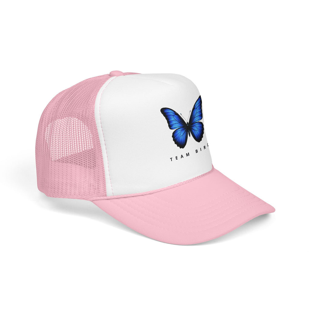 Blue Butterfly Trucker Hat — Vibrant Monarch-Inspired Foam Cap