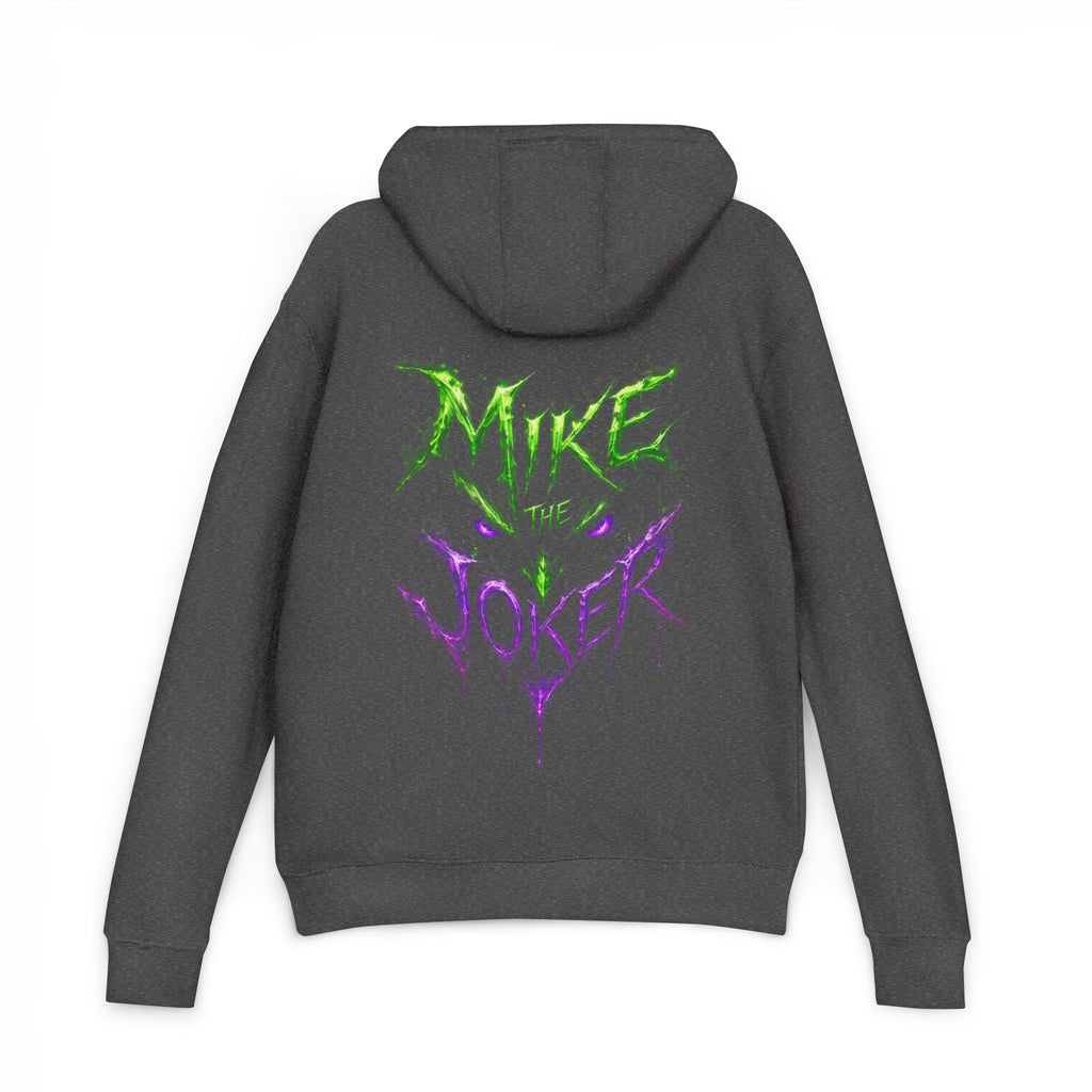 Joker Graphic Hoodie — "Mike the Joker" Neon Green & Purple Streetwear