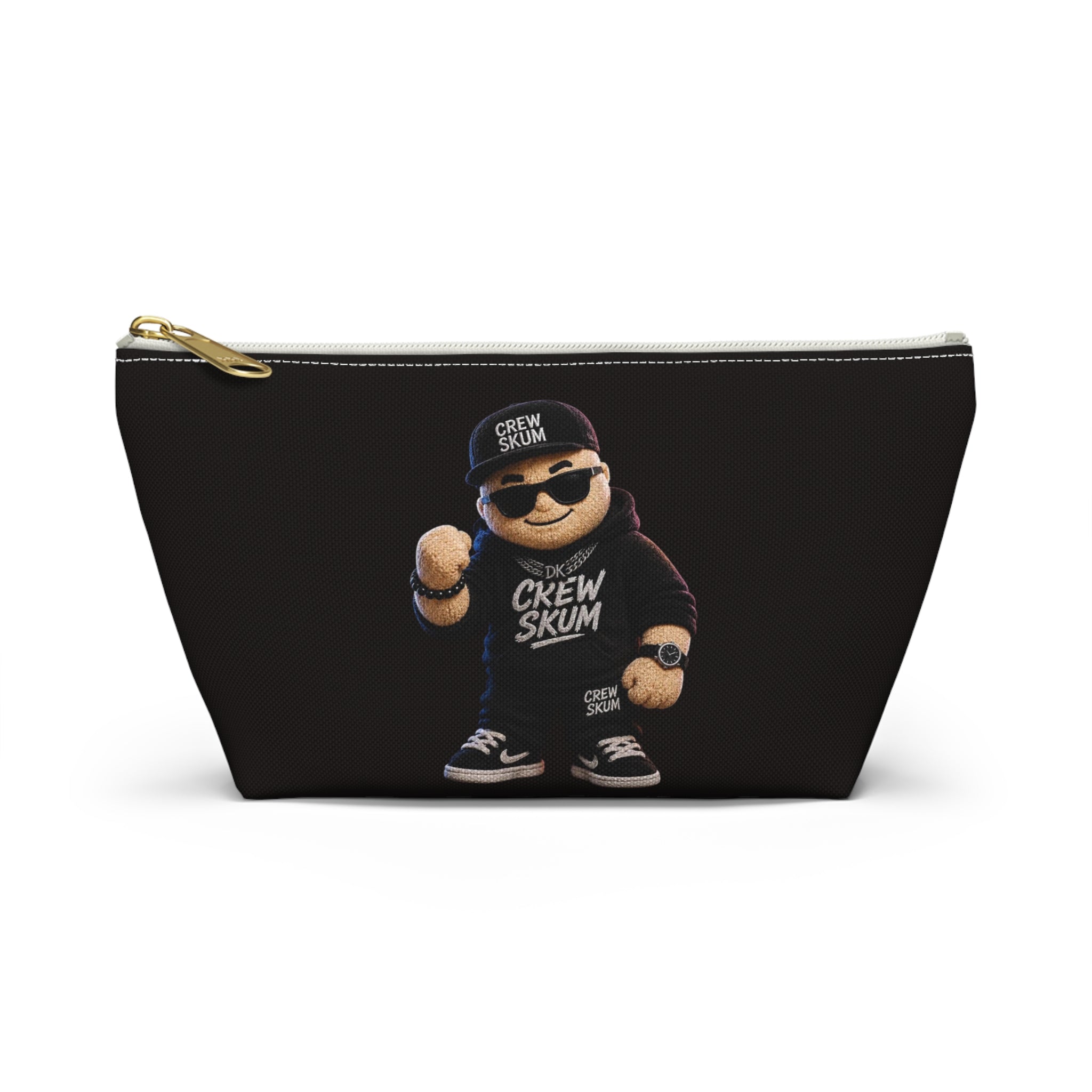 Crew Skum Cartoon Character Accessory Pouch — T‑Bottom Cosmetic Bag