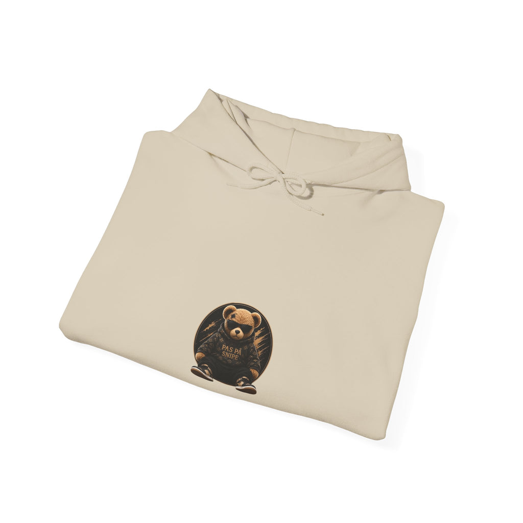 Bear Graphic Hoodie — 'Pas de Swipe' Cute Round Bear Pullover