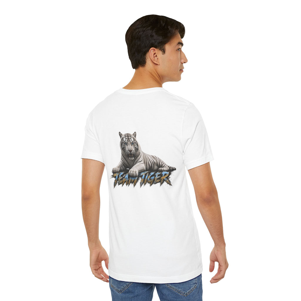 Team Tiger Graphic T-Shirt — White Tiger Illustration Tee