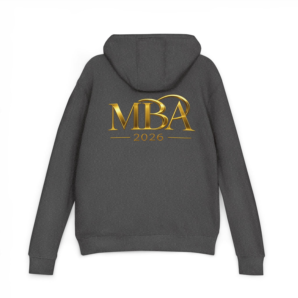 MBA 2026 Hoodie — Gold Crest Graduation Pullover
